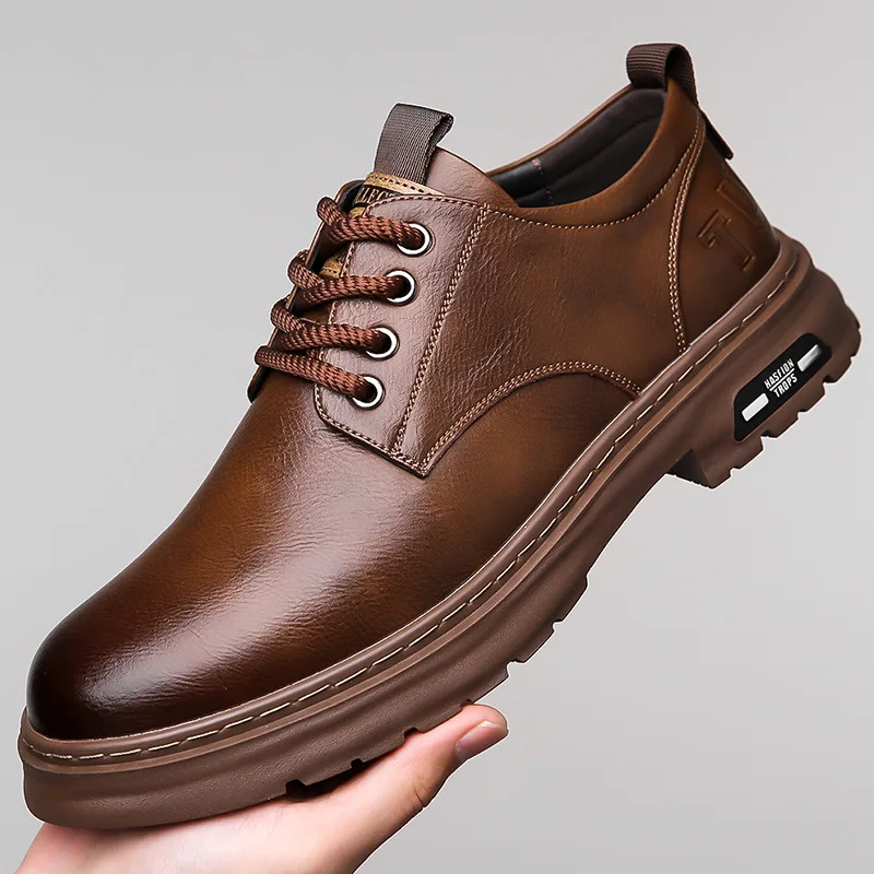Men Shoes Boss - Men's Casual Leather Shoes Designer Trendy