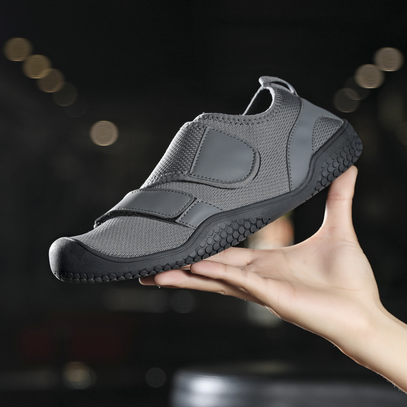 Men Shoes Velcro - Men Women Wide Toe Breathable Mesh