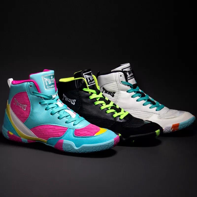 Men Shoes White Colour - Professional Wrestling Boots for Men Women