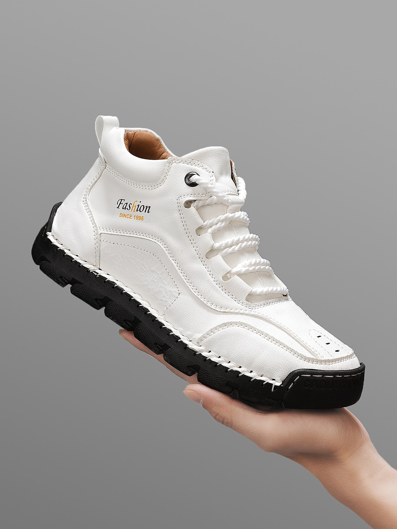 Men'S Shoes Popular - Men's Handmade Mid-Top Casual Shoes, Simple