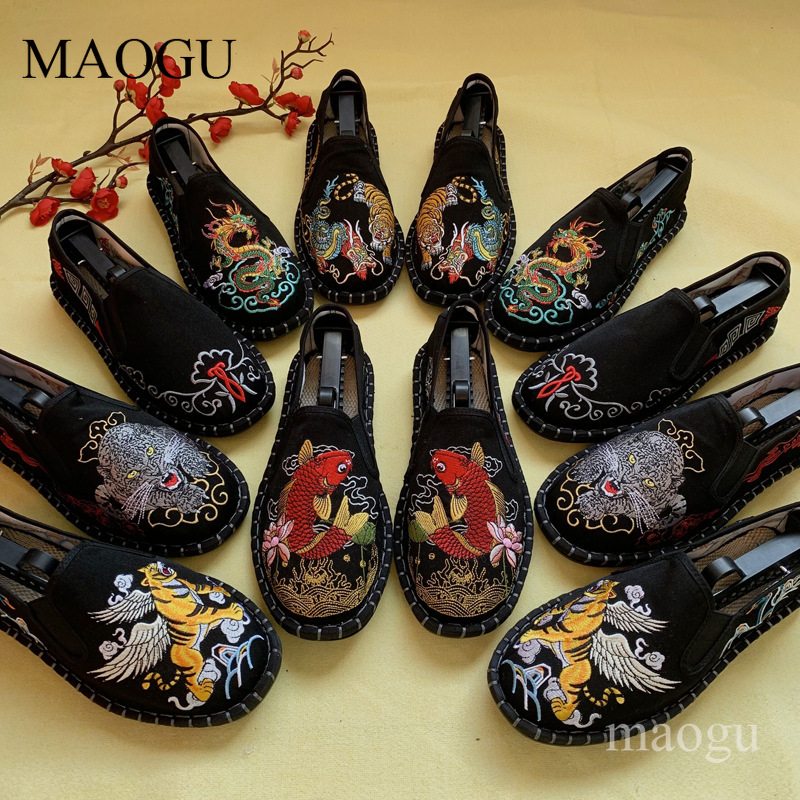 Men'S Shoes Popular - Unisex Chinese Style Embroidery Slip-On Shoes