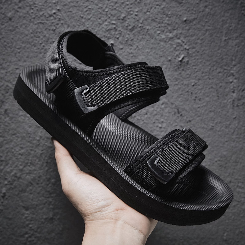 Adjustable Flat Sandals For Wi - Men Shoes Velcro 评论和价格