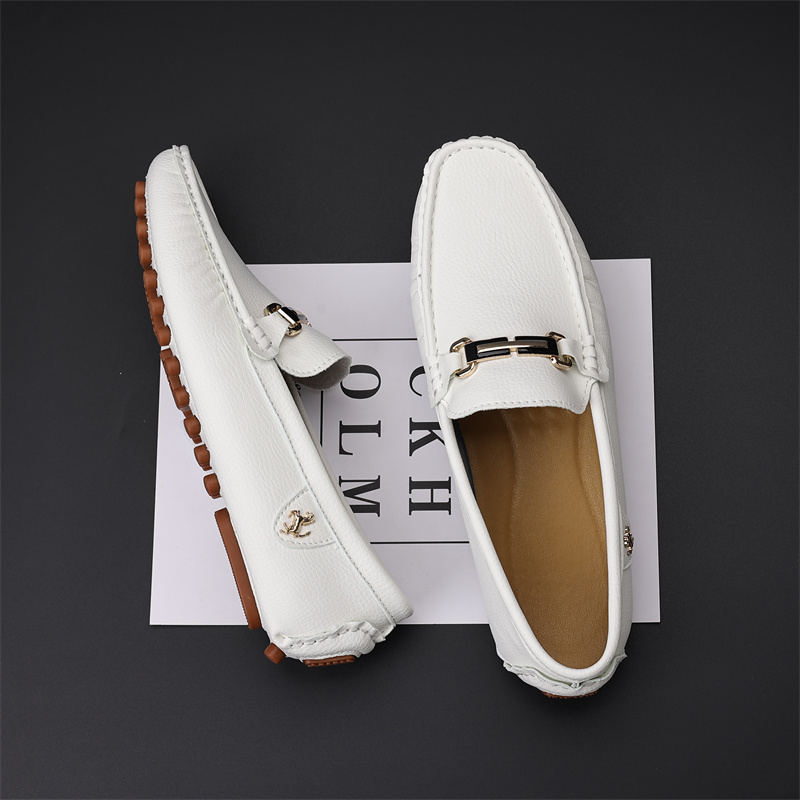 Mens Shoes Loafers British Sty - Boat Shoe Leather 评论和价格
