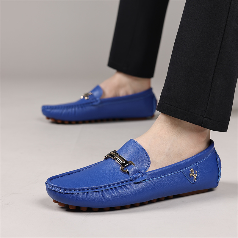 Mens Shoes Loafers British Sty - Boat Shoe Leather 评论和价格