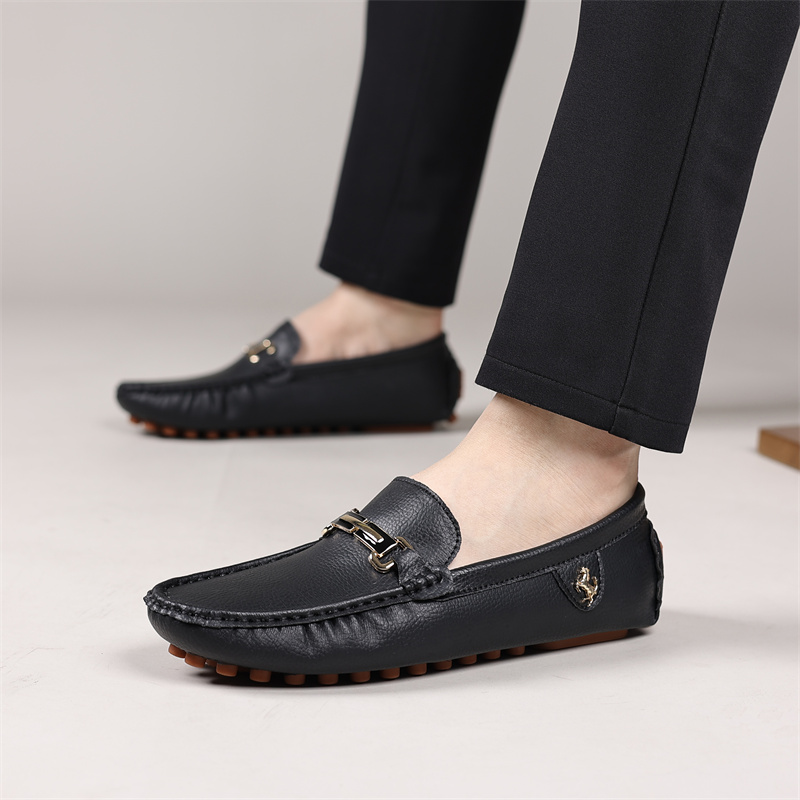 Mens Shoes Loafers British Sty - Boat Shoe Leather 评论和价格