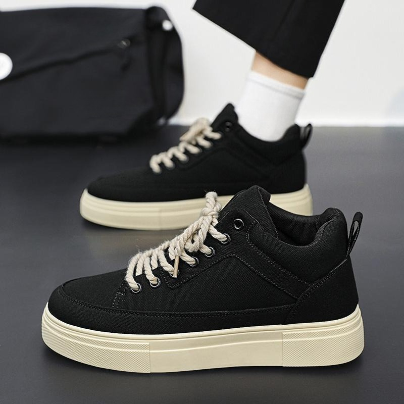 Thick Sole Height Increasing H - Canvas Sneaker High 评论和价格