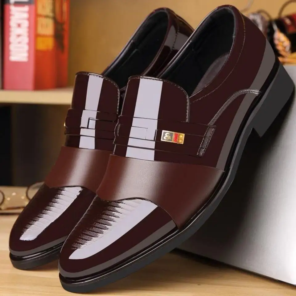 New men's formal leather Shoes - Men Shoes Boss 评论和价格