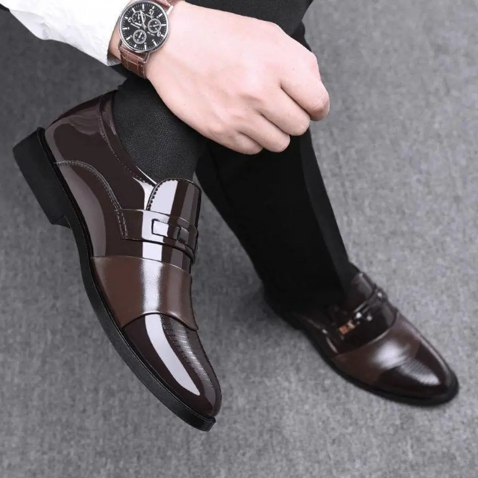 New men's formal leather Shoes - Men Shoes Boss 评论和价格