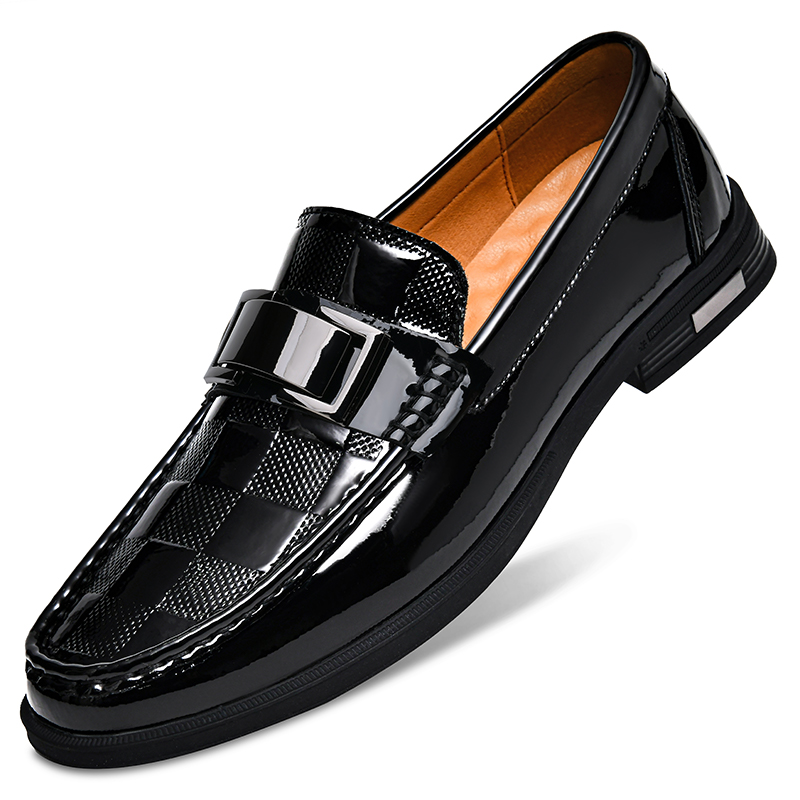 Premium Men's Patent Leather L - Men Shoes Boss 评论和价格