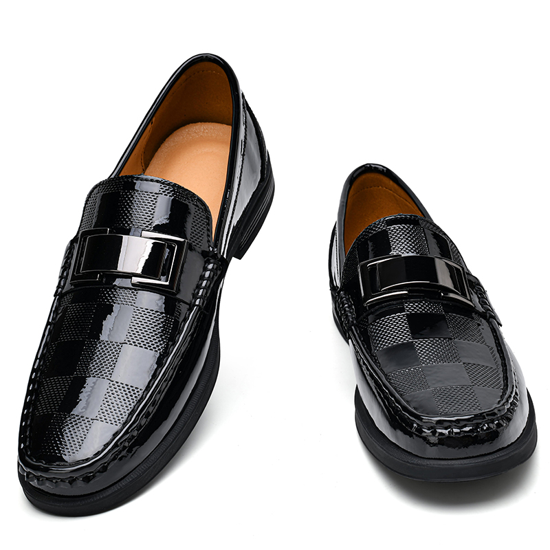 Premium Men's Patent Leather L - Men Shoes Boss 评论和价格