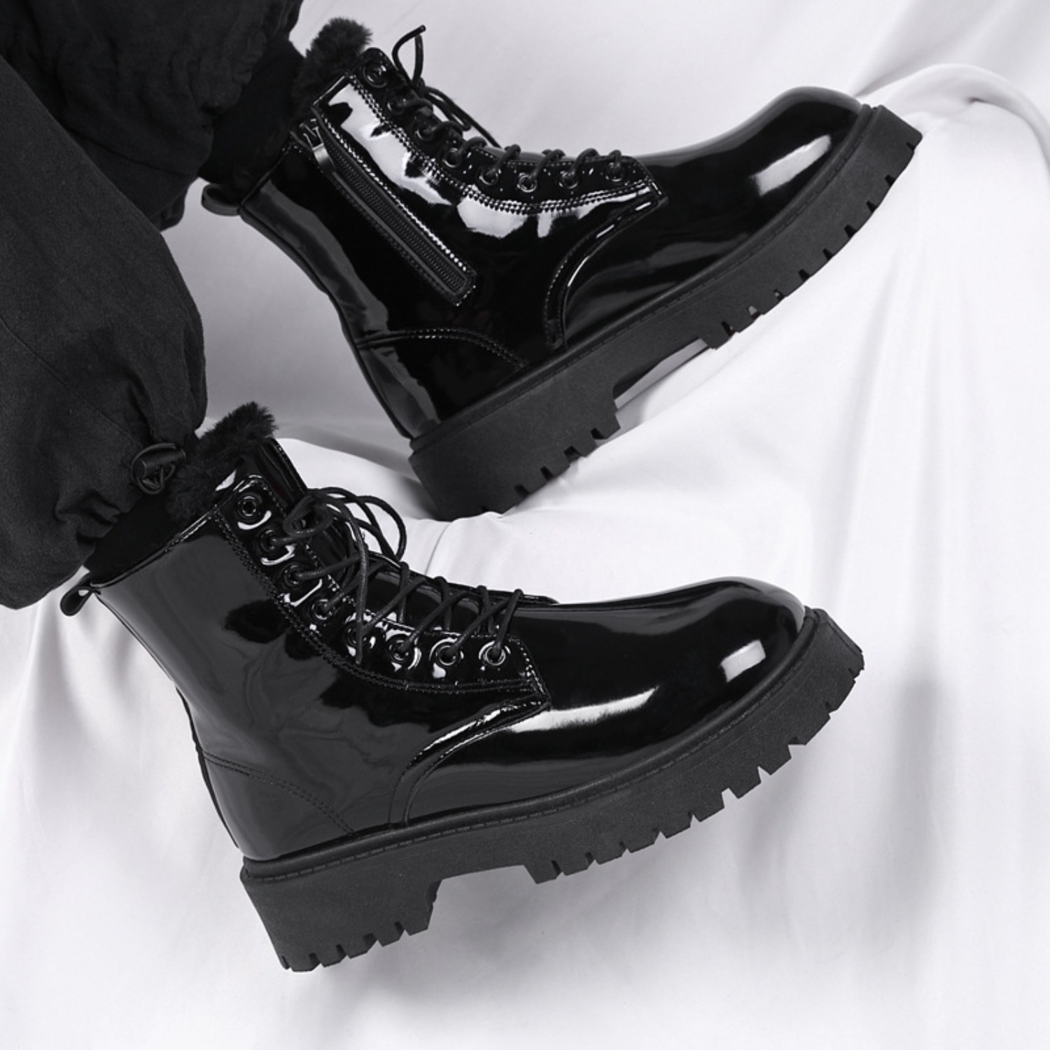 Men's warm plush high-top boot - Men'S Shoes Popular 评论和价格