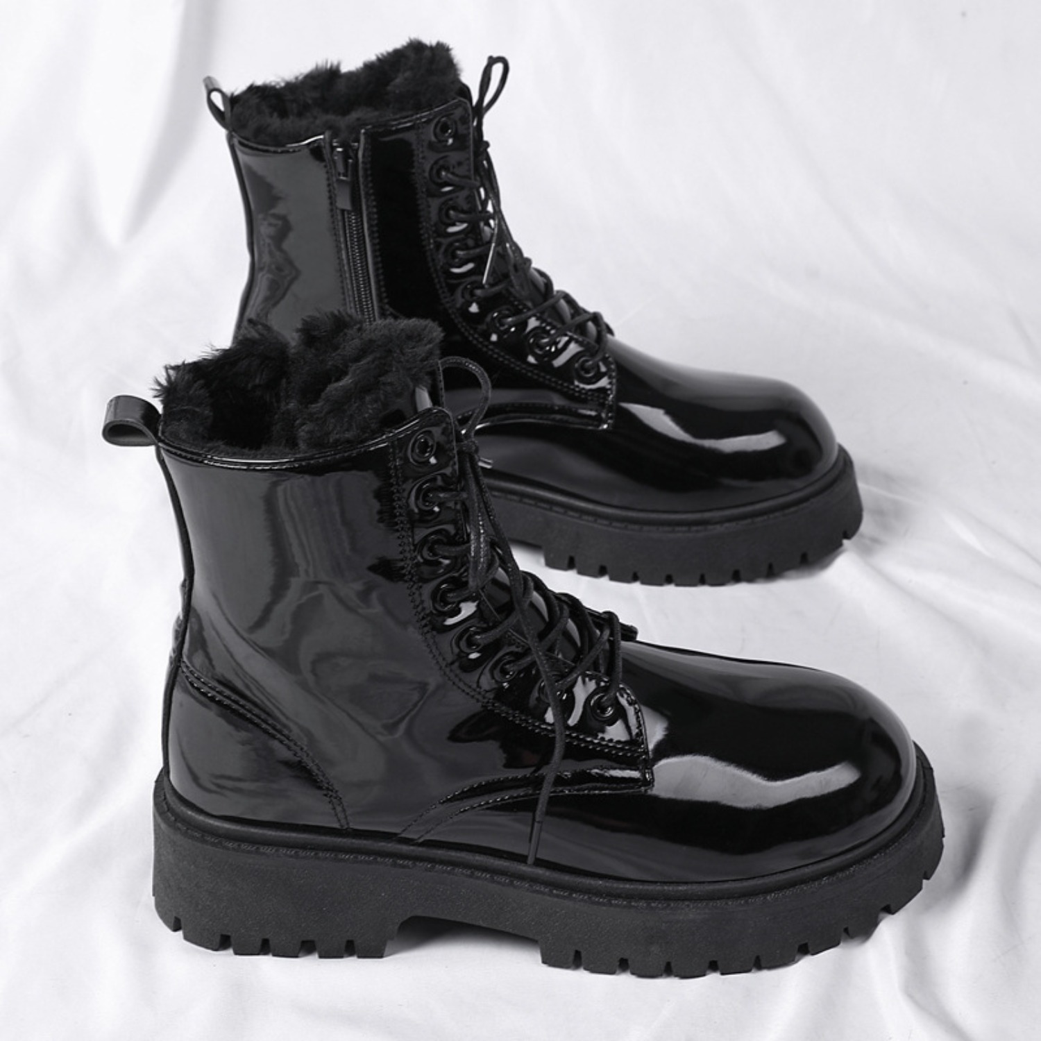 Men's warm plush high-top boot - Men'S Shoes Popular 评论和价格