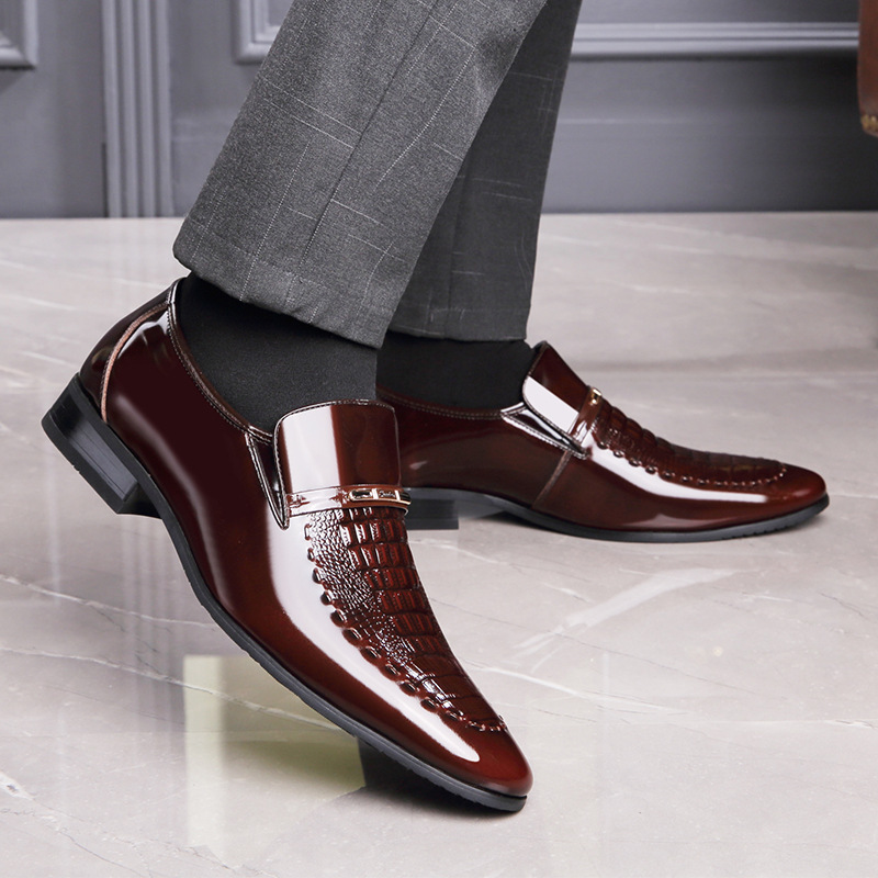 Men Leather Shoes Patent Leath - Men Shoes Boss 评论和价格