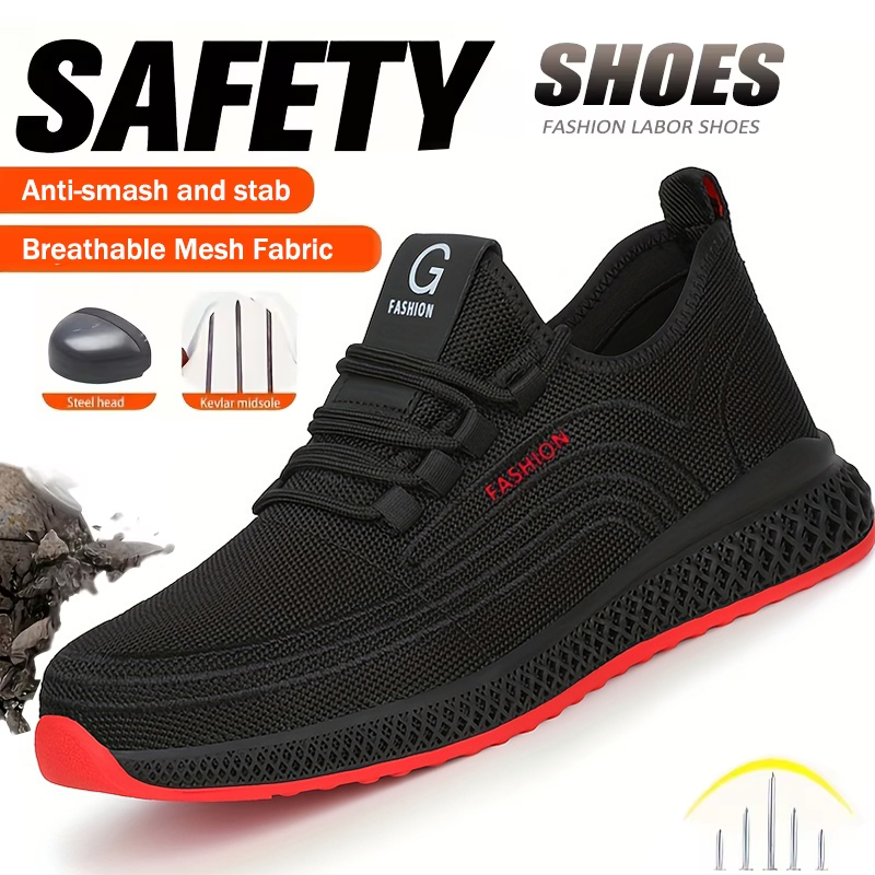 Anti-Smash Puncture-Proof Inde - Men Shoes Office 评论和价格