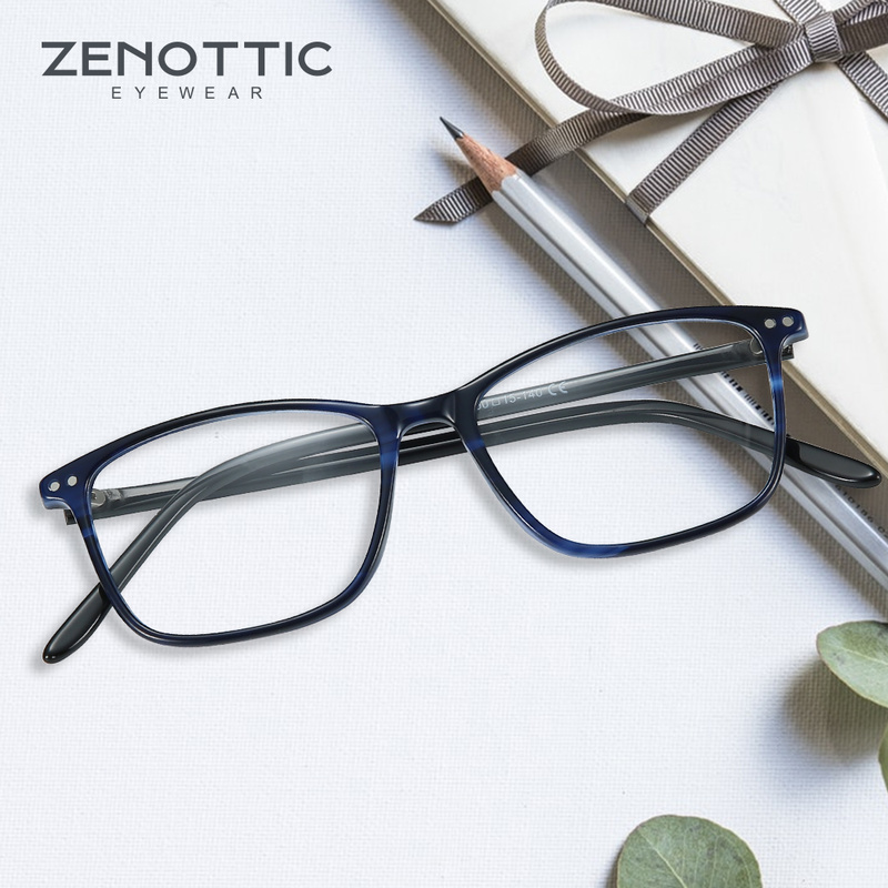 ZENOTTIC Square Acetate Prescr - Men Shoes Zegna 评论和价格