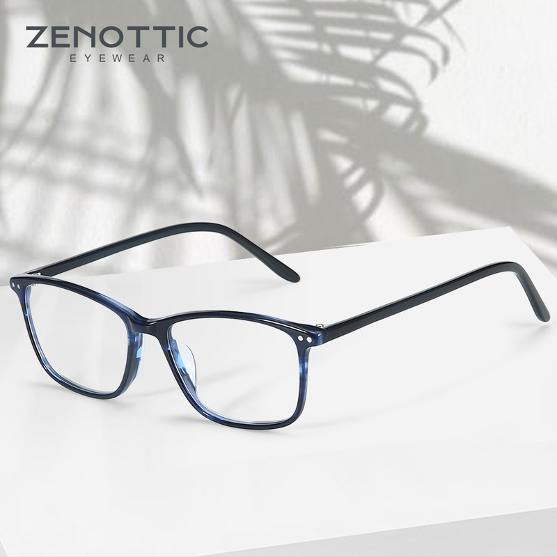 ZENOTTIC Square Acetate Prescr - Men Shoes Zegna 评论和价格
