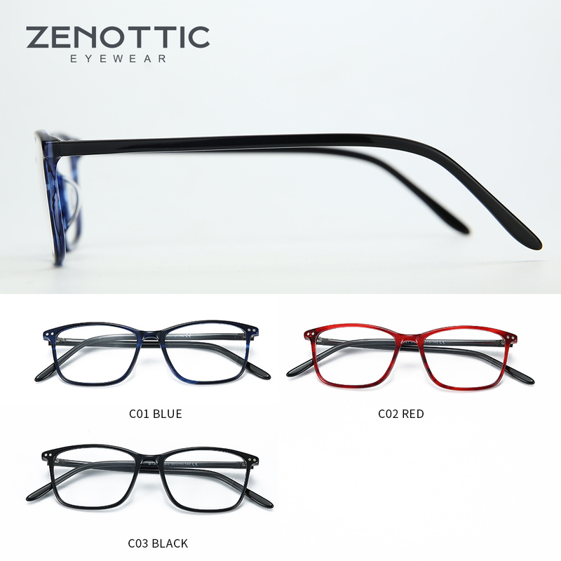 ZENOTTIC Square Acetate Prescr - Men Shoes Zegna 评论和价格