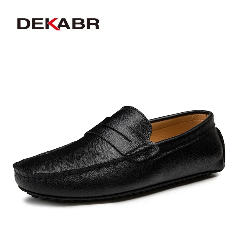DEKABR Big Size 38~49 Men Loaf - Boat Shoe Leather 评论和价格