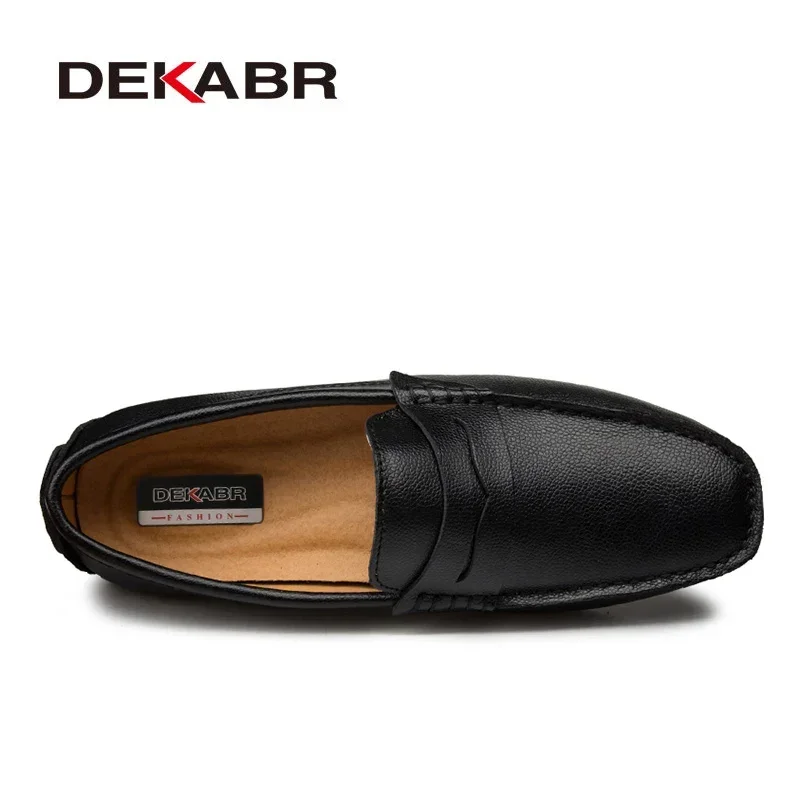 DEKABR Big Size 38~49 Men Loaf - Boat Shoe Leather 评论和价格