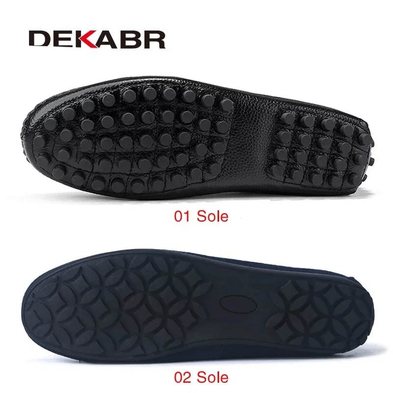 DEKABR Big Size 38~49 Men Loaf - Boat Shoe Leather 评论和价格