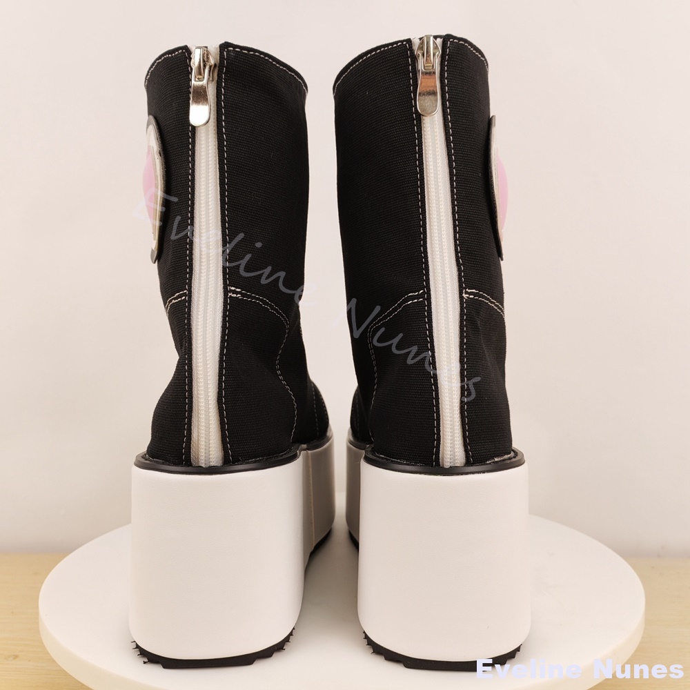 Thick-soled High-top Canvas Sh - Canvas Sneaker High 评论和价格