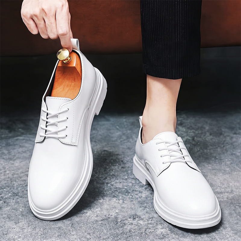 2026 Brand Comfortable Lace Up - Men Shoes White Colour 评论和价格