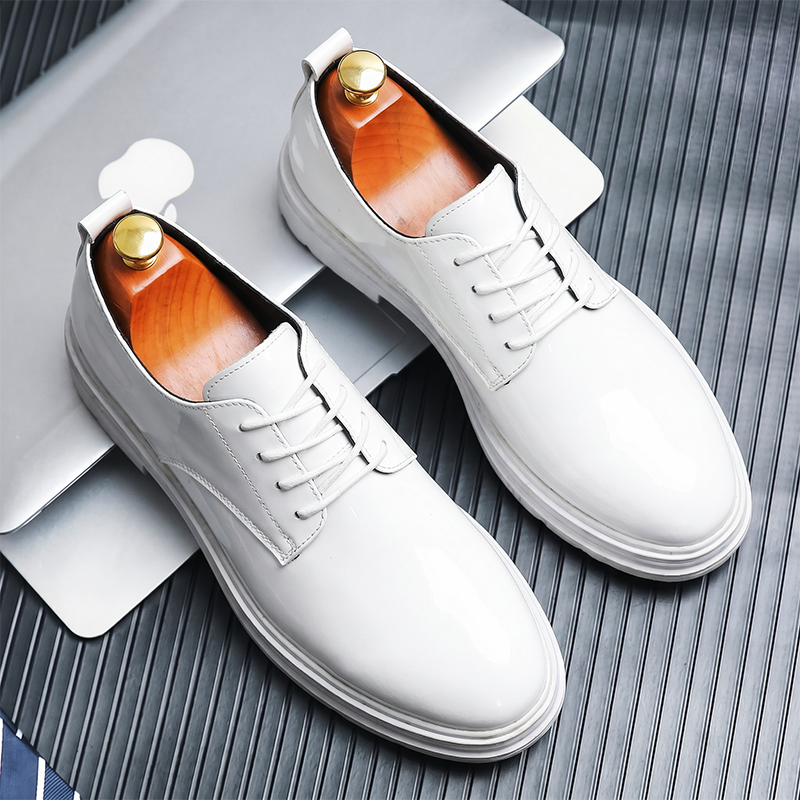2026 Brand Comfortable Lace Up - Men Shoes White Colour 评论和价格