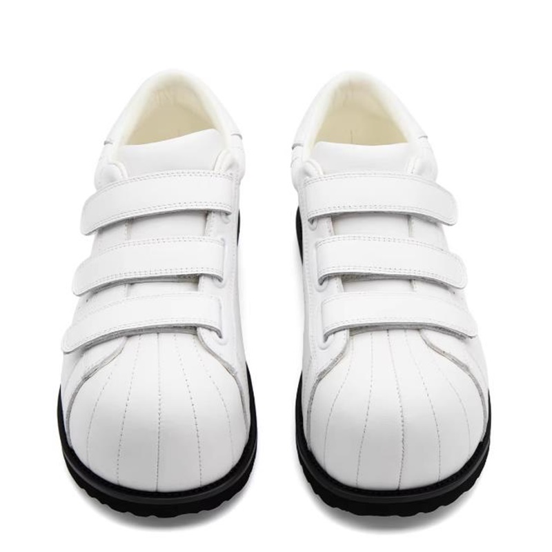 Full-leather Shell-toe Skate S - Men Shoes Velcro 评论和价格