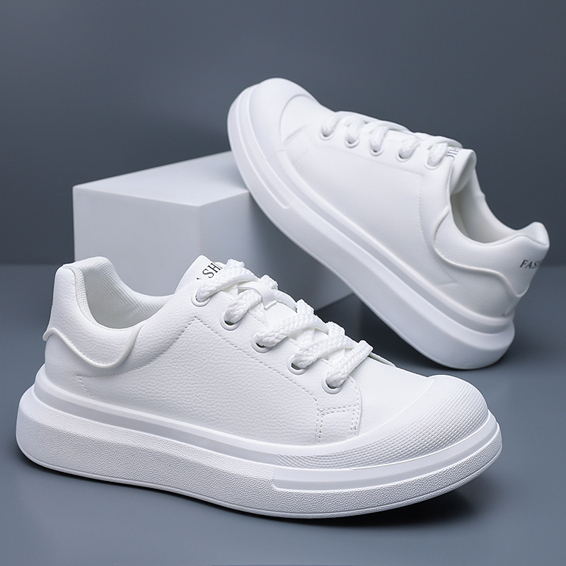 Men's White Leather Platform B - Boat Shoe Leather 评论和价格