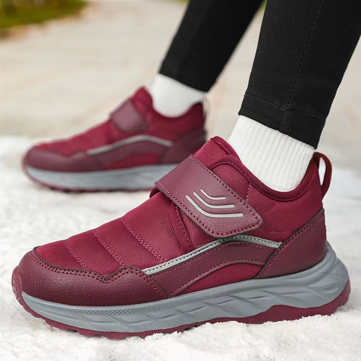 Men Winter New Big Size Velcro - Men Shoes Velcro 评论和价格