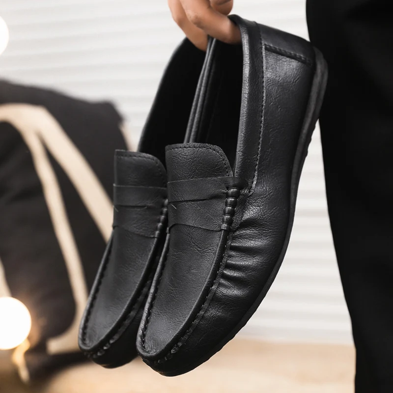 Men Shoes Casual Genuine Leath - Boat Shoe Leather 评论和价格
