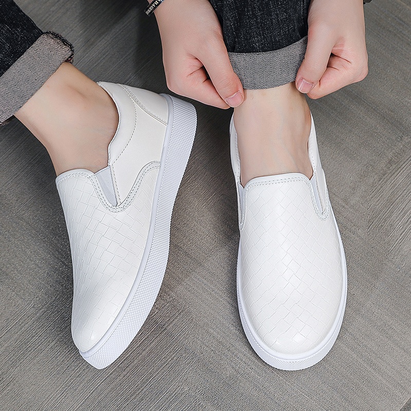 Classic White Leather Loafers  - Boat Shoe Leather 评论和价格
