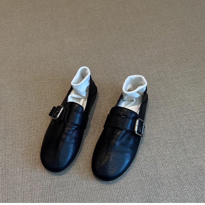 Women Shoes Flats Leather Snea - Boat Shoe Leather 评论和价格