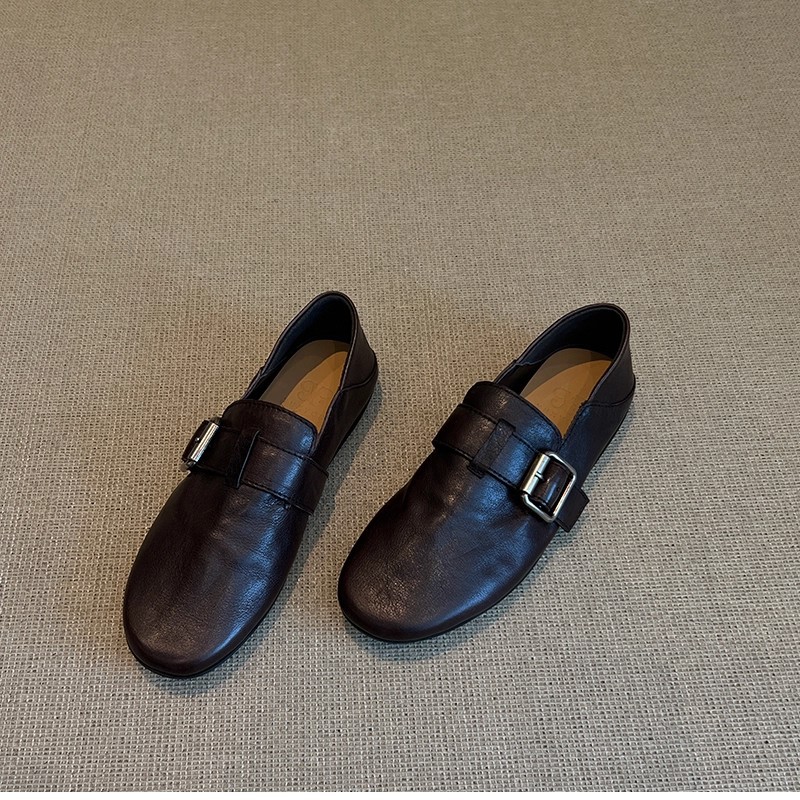 Women Shoes Flats Leather Snea - Boat Shoe Leather 评论和价格