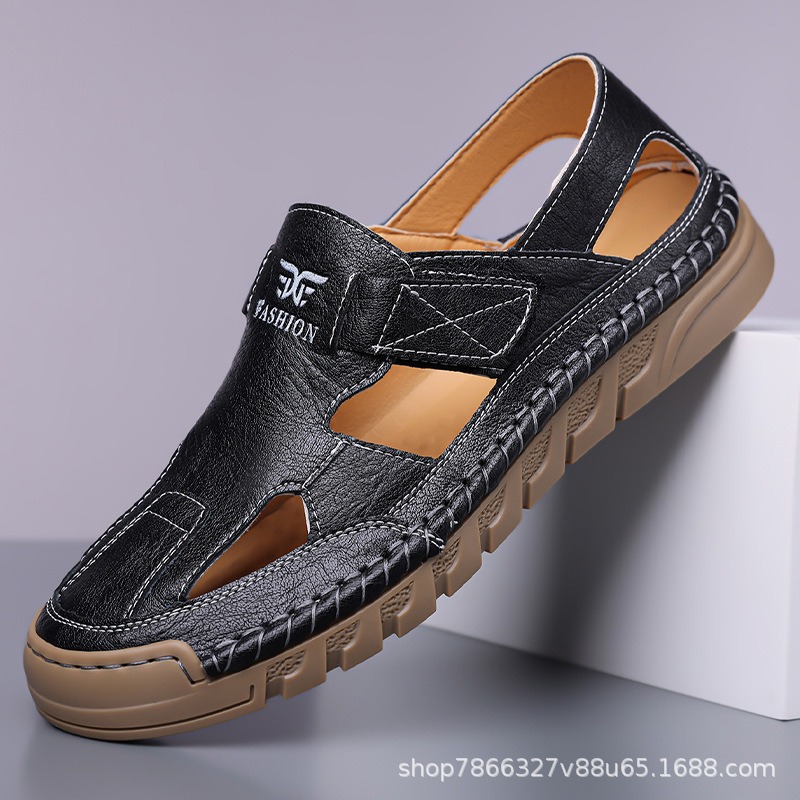 Hole shoes men's summer new ha - Men Shoes Velcro 评论和价格