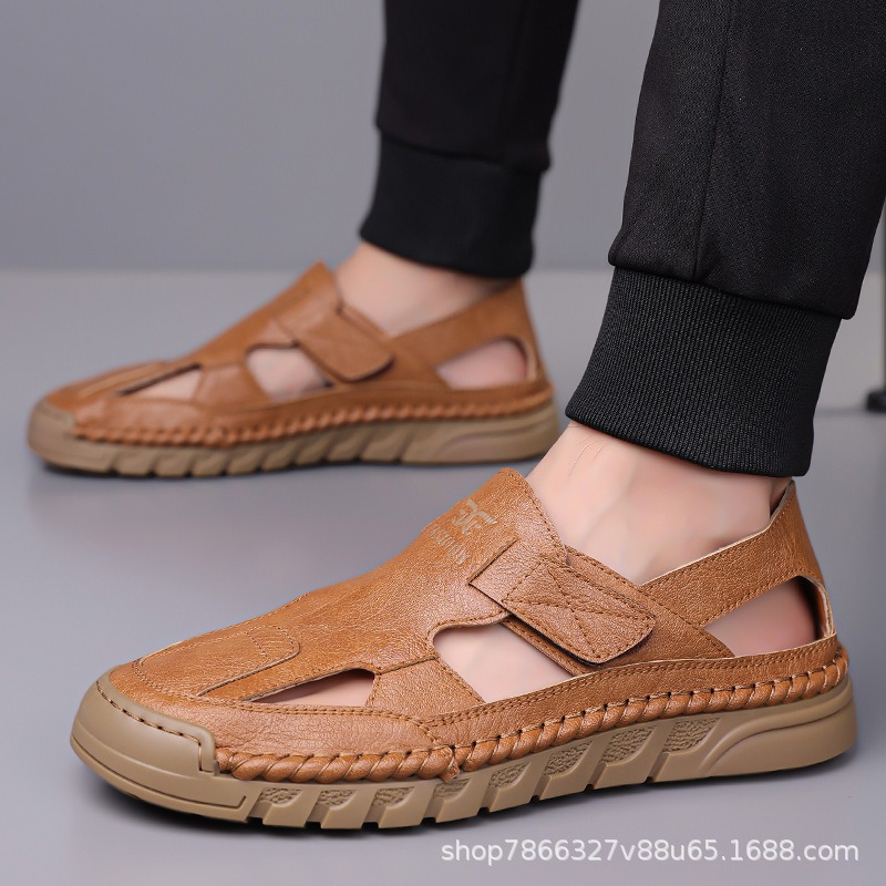 Hole shoes men's summer new ha - Men Shoes Velcro 评论和价格