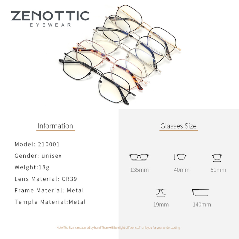 ZENOTTIC Metal Anti Blue Light - Men Shoes Zegna 评论和价格