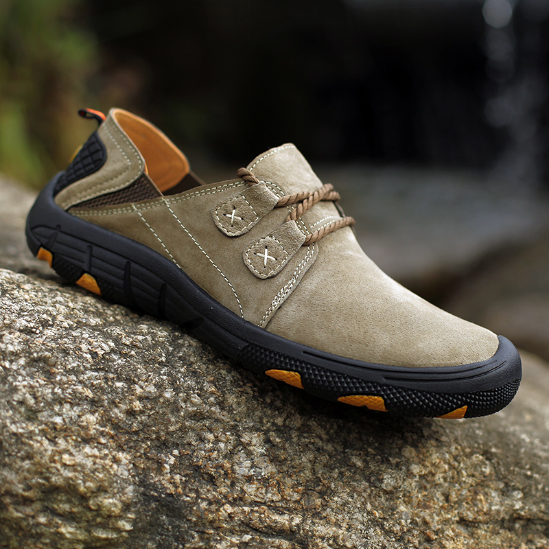 New Men's Casual Shoes Plus Si - Boat Shoe Leather 评论和价格