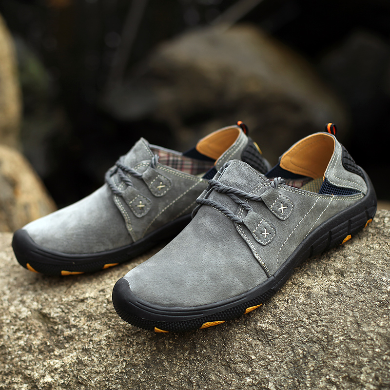 New Men's Casual Shoes Plus Si - Boat Shoe Leather 评论和价格