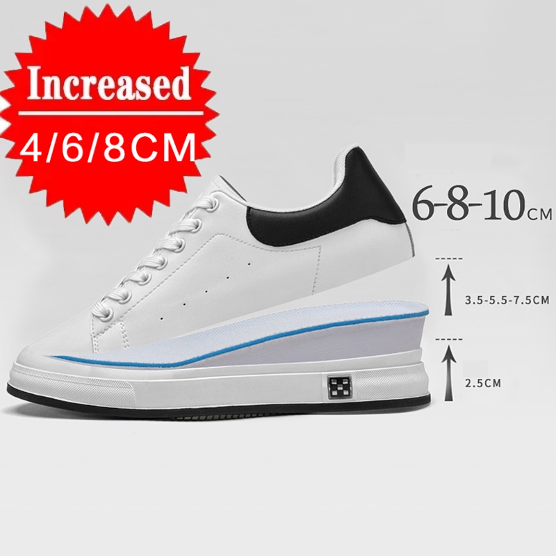 New Luxury Men's Elevator Shoe - Canvas Sneaker High 评论和价格