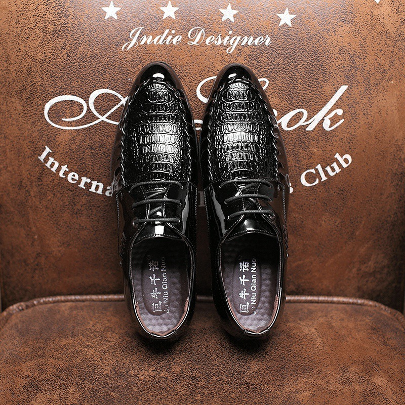 Men's  Dress Leather Shoes Lac - Men Shoes Boss 评论和价格